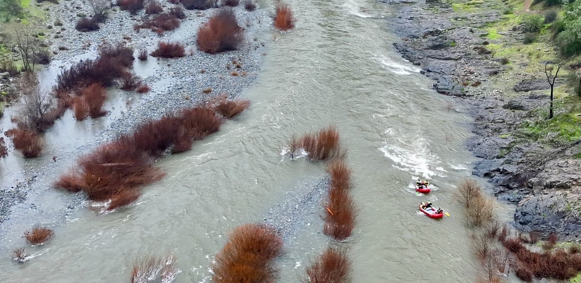 Authorities used rafts and drones in the recovery efforts